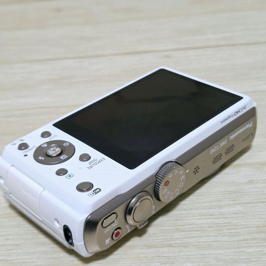 動作品【極上美品】パナソニック LUMIX DMC-TZ40 デジカメ ホワイト
