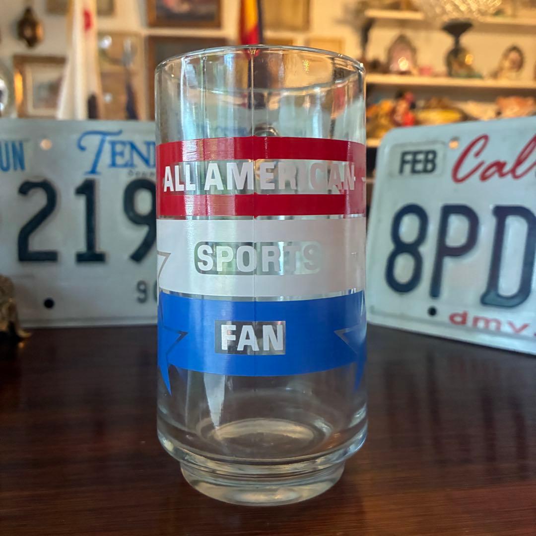 All Americanビールジョッキ　アメリカアンティークBEERガラスUSA