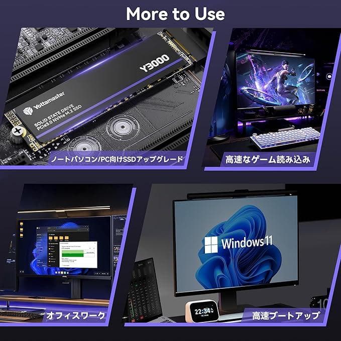Yottamaster Y3000 NVMe M.2 SSD 1TB　②
