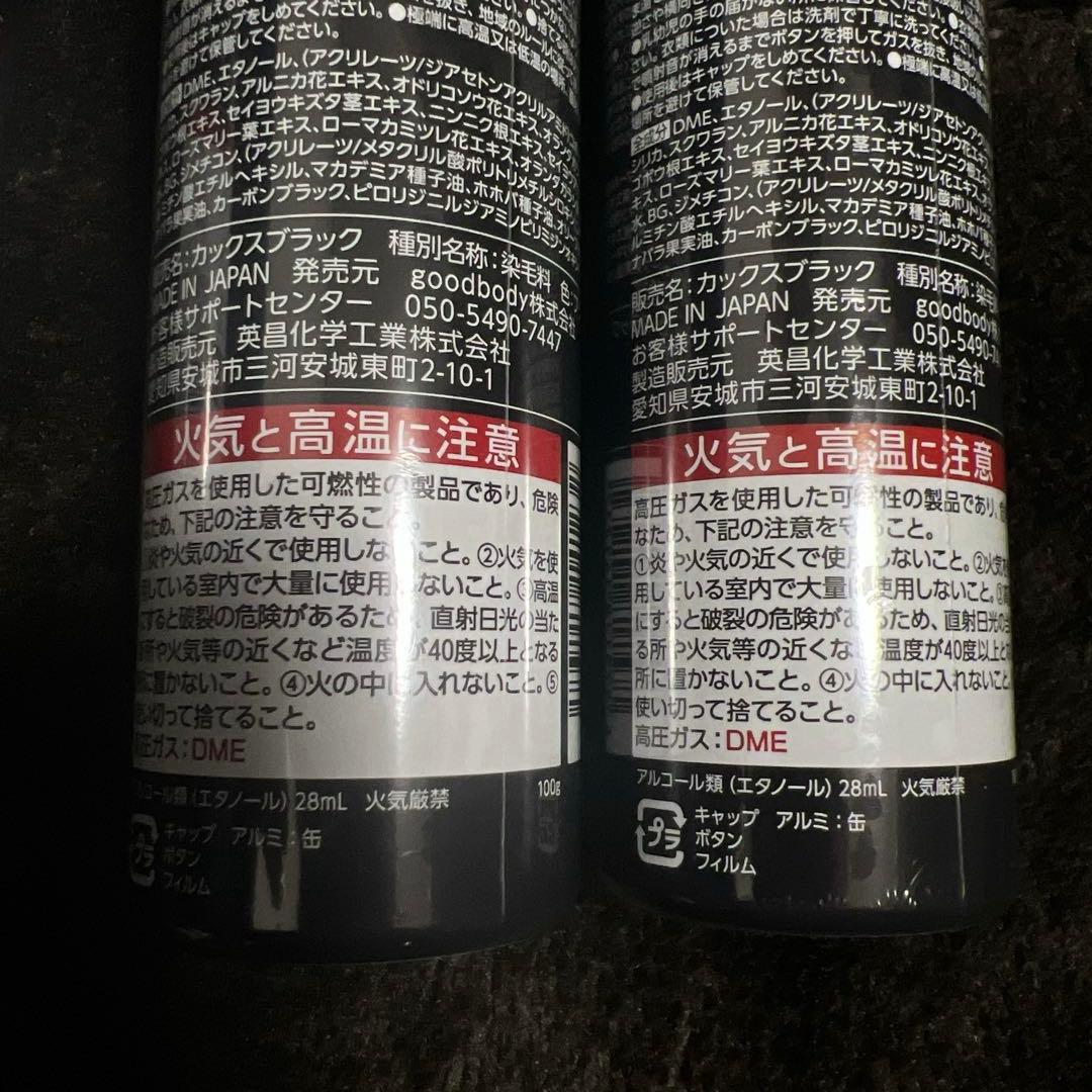 【新品未開封】CAX スタイリングスプレー ブラック3本 150g 100g
