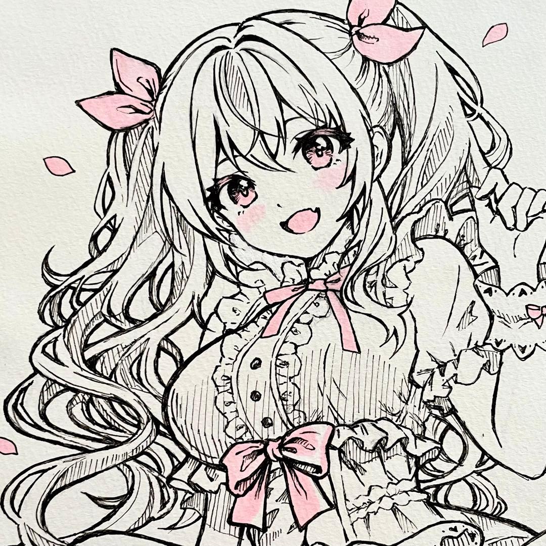 神*代様 手描きイラスト オリジナル 女の子