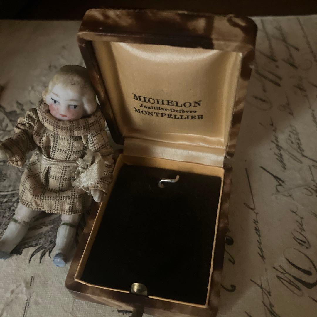 フランスアンティークジュエリーケース　フランスアンティークジュエリーボックス美品
