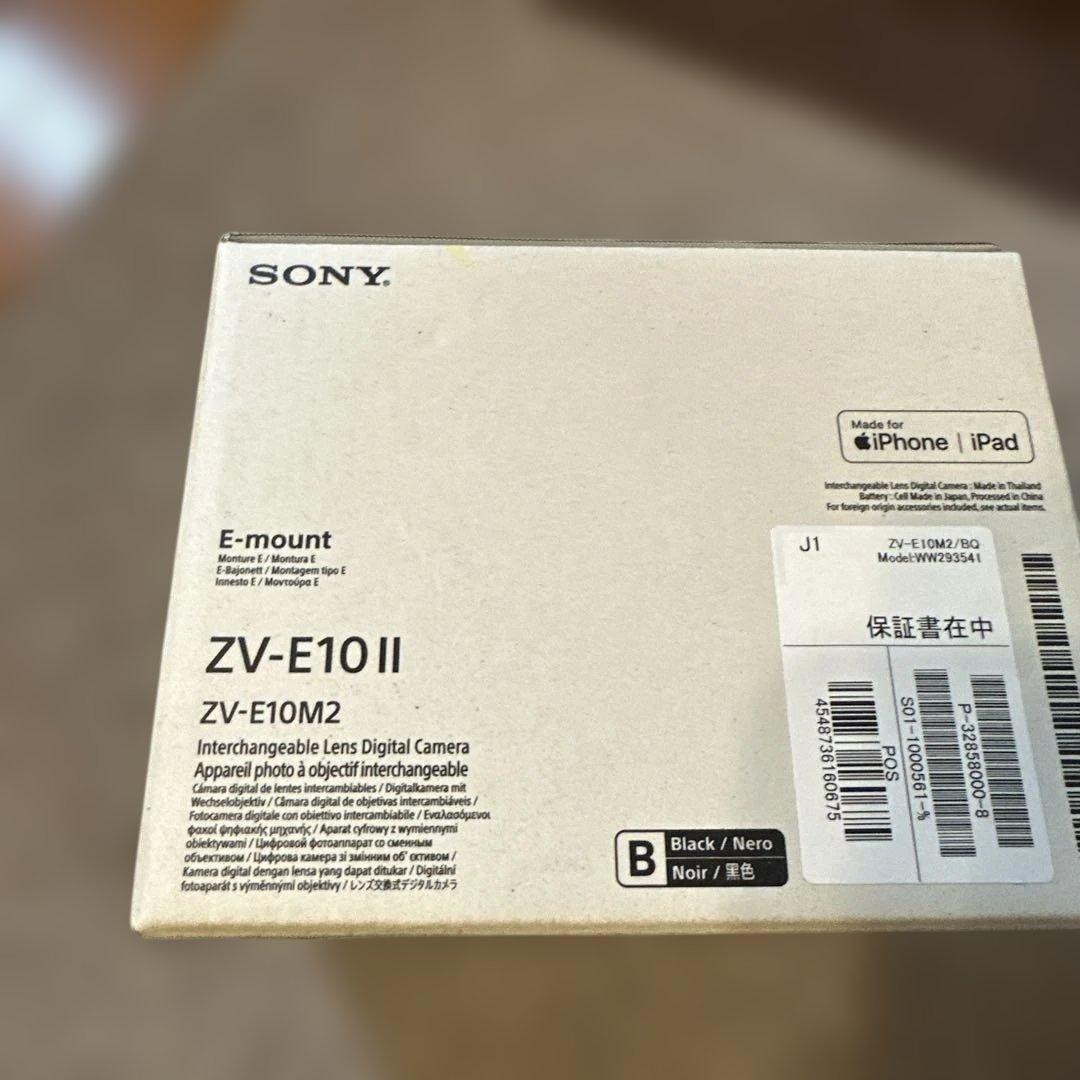 sony. カメラ　ZVE10Ⅱ レンズ付き