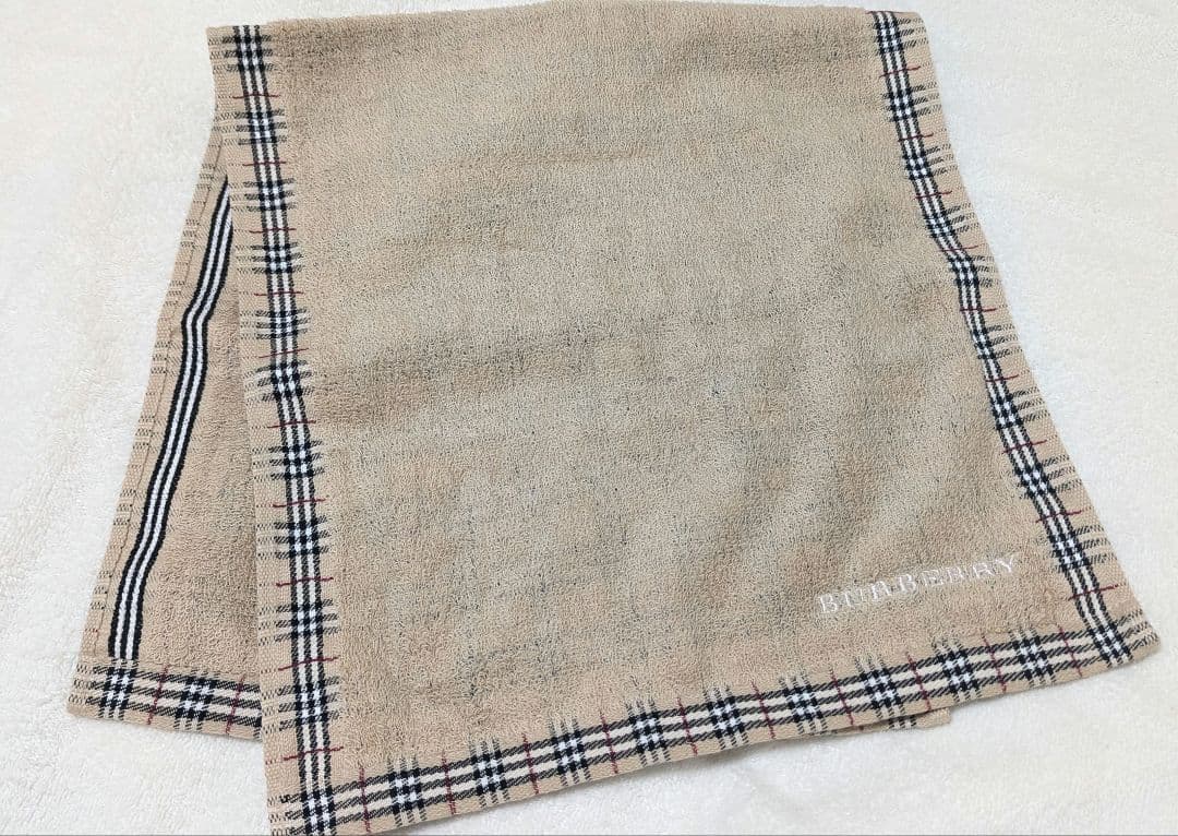 BURBERRY　ベージュ チェック柄 フェイスタオル セット