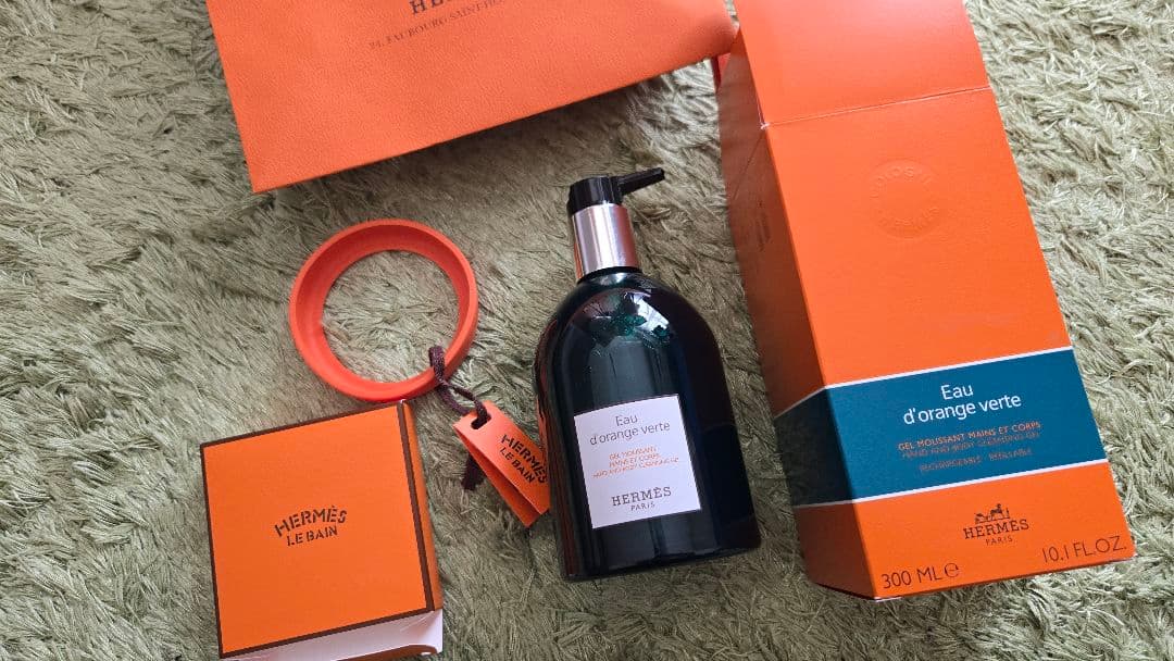 HERMES ボディ&ハンドソープ300mlとラバーバンドセット