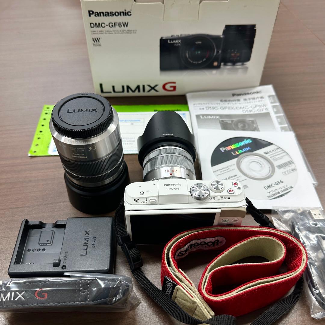 Panasonic LUMIX DMC-GF6W ダブルズームレンズキット
