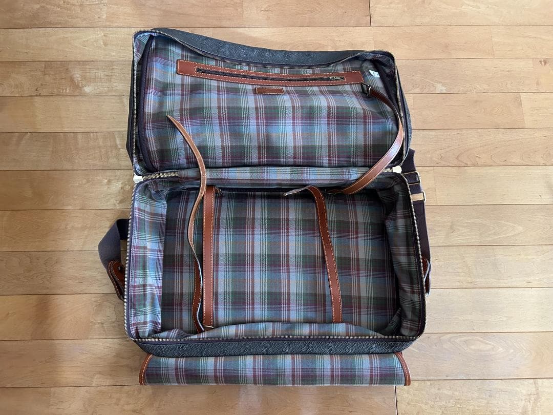 【値下げ】　Mulberryマルベリー　シボ革　レザー　トラベルバックイタリア製