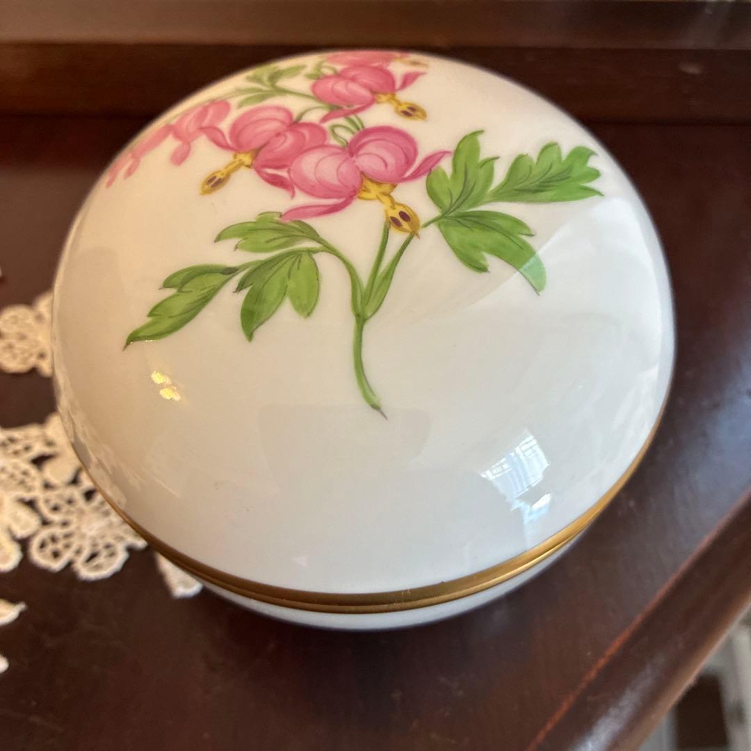 マイセン　山野草のボンボニエール