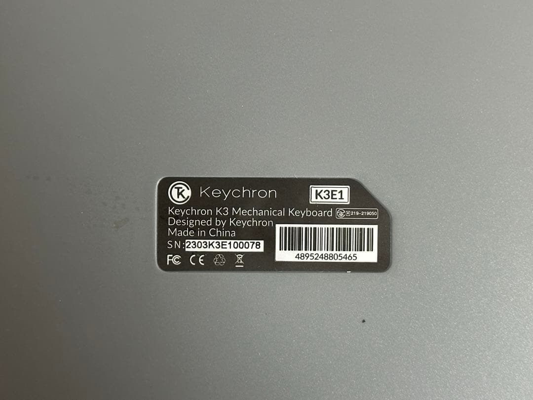 キーボード Keychron K3E1 Bluetooth