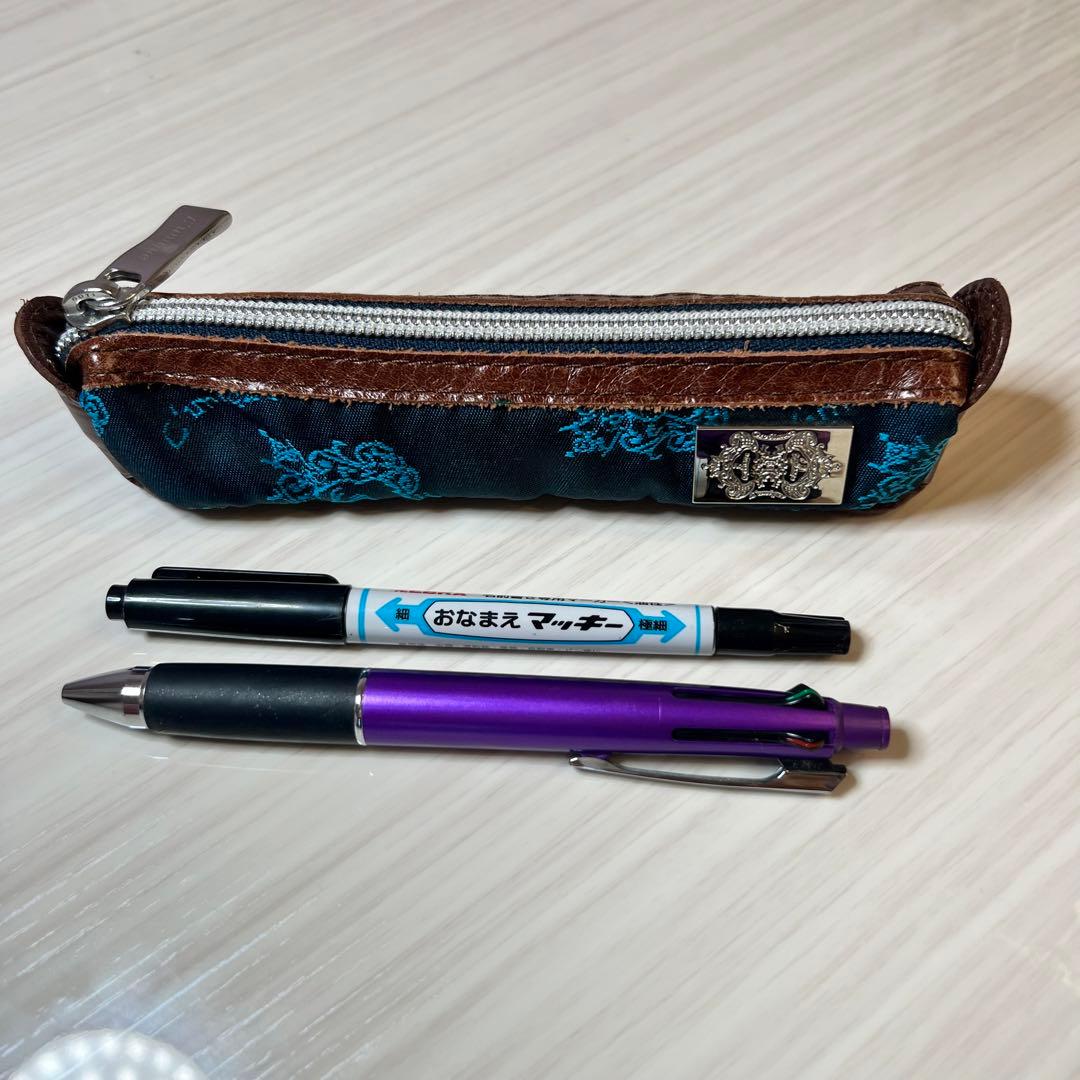 オロビアンコ Orobianco ペンケース 本革 珍品（ロゴの刺繍）