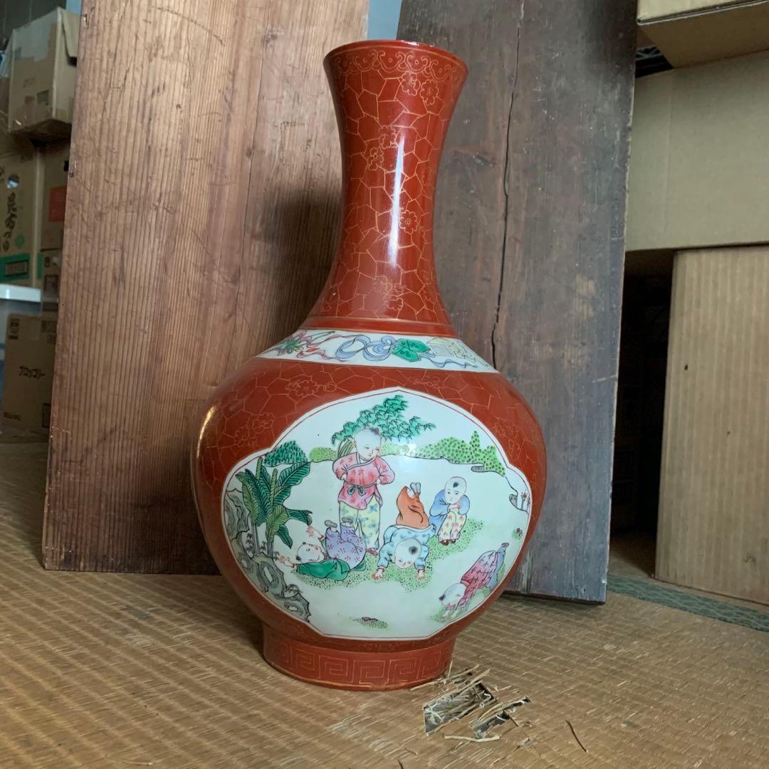 中国　骨董品　壺