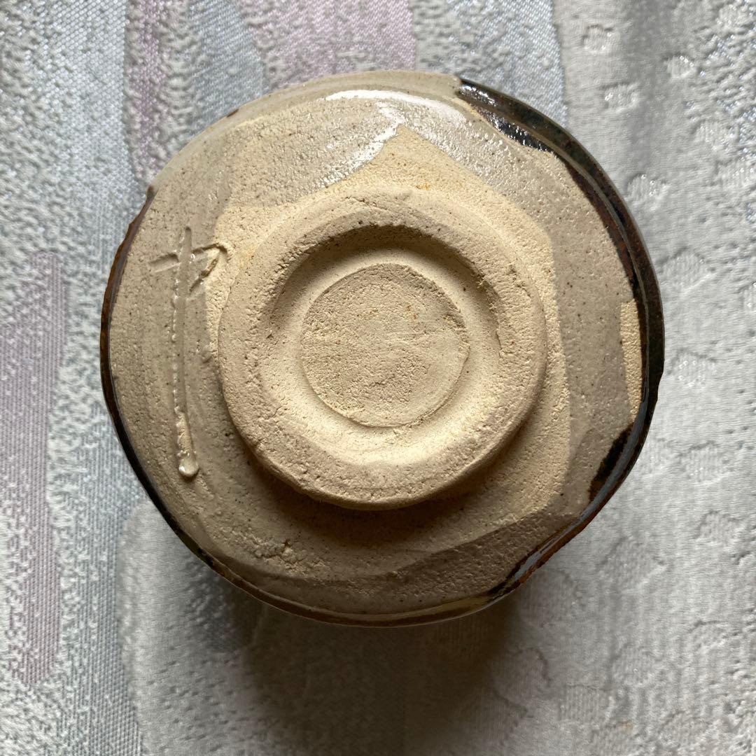 //ラン// 佐々木八十二　黒織部茶碗2脚セット　瑞光窯　￼