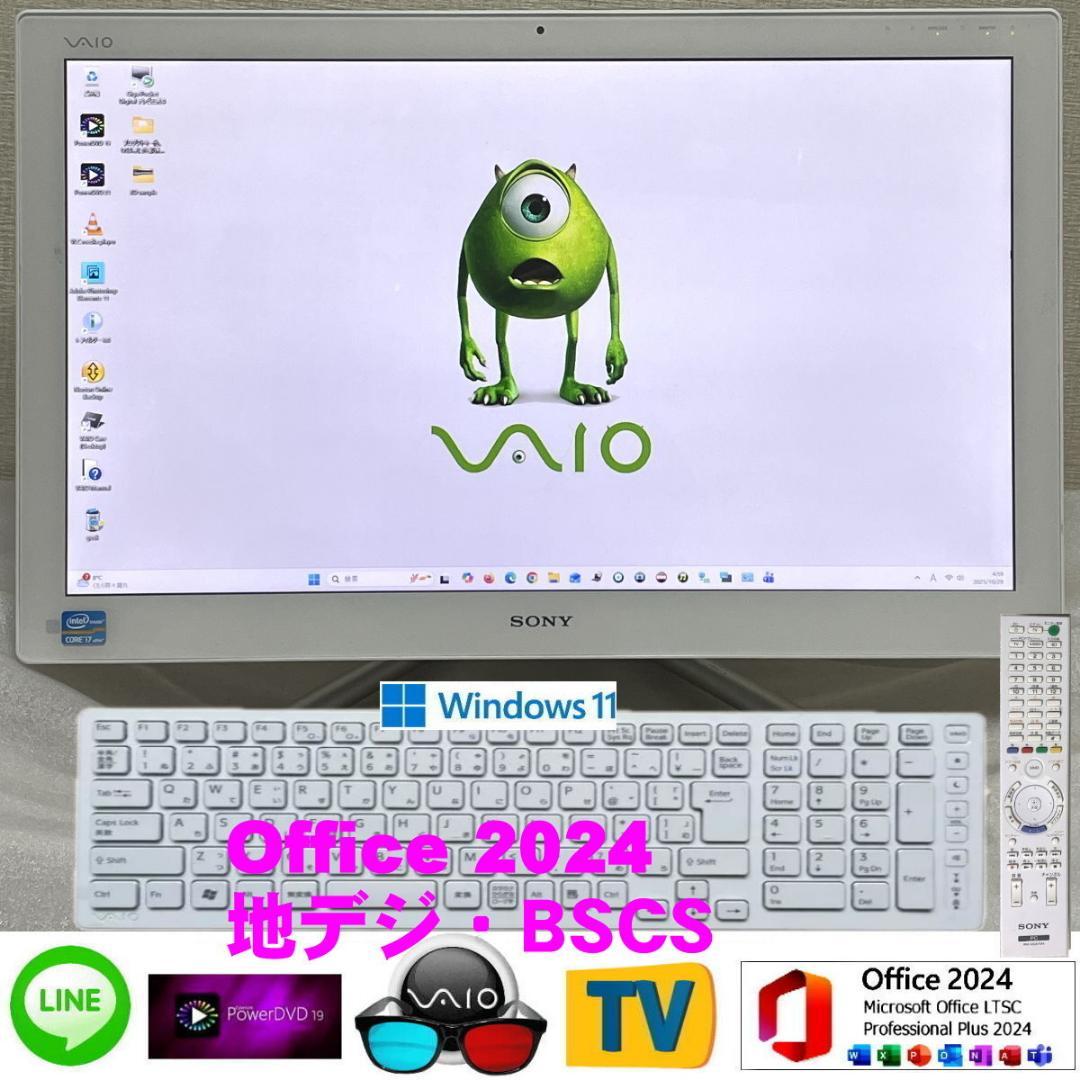 パソコン テレビ　VAIO VPCL248FJ　地デジ・BS CS　Office