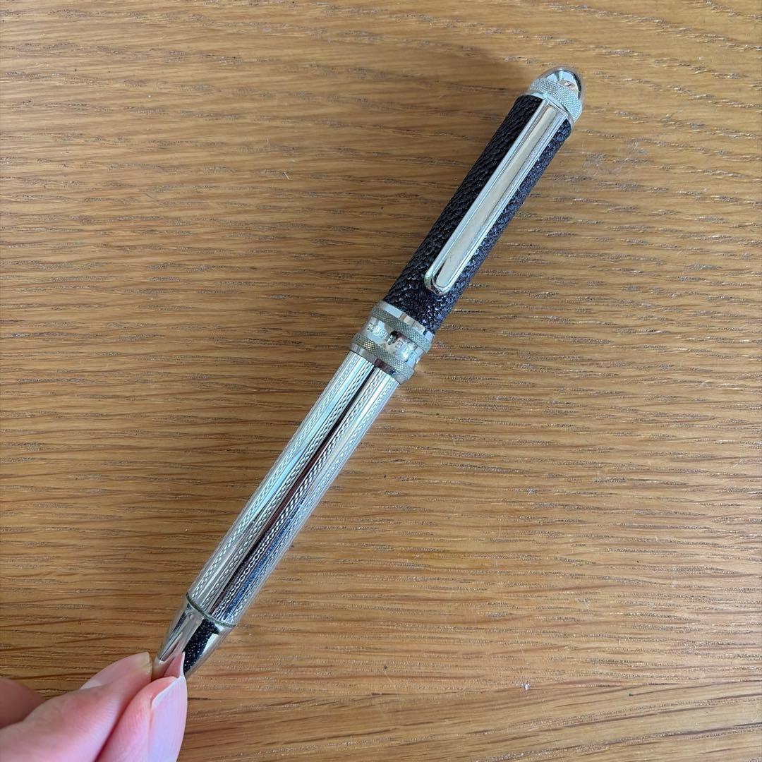 PLATINUM プラチナ　ダブルアクション ゴートシュリンク本革巻　ケース付き