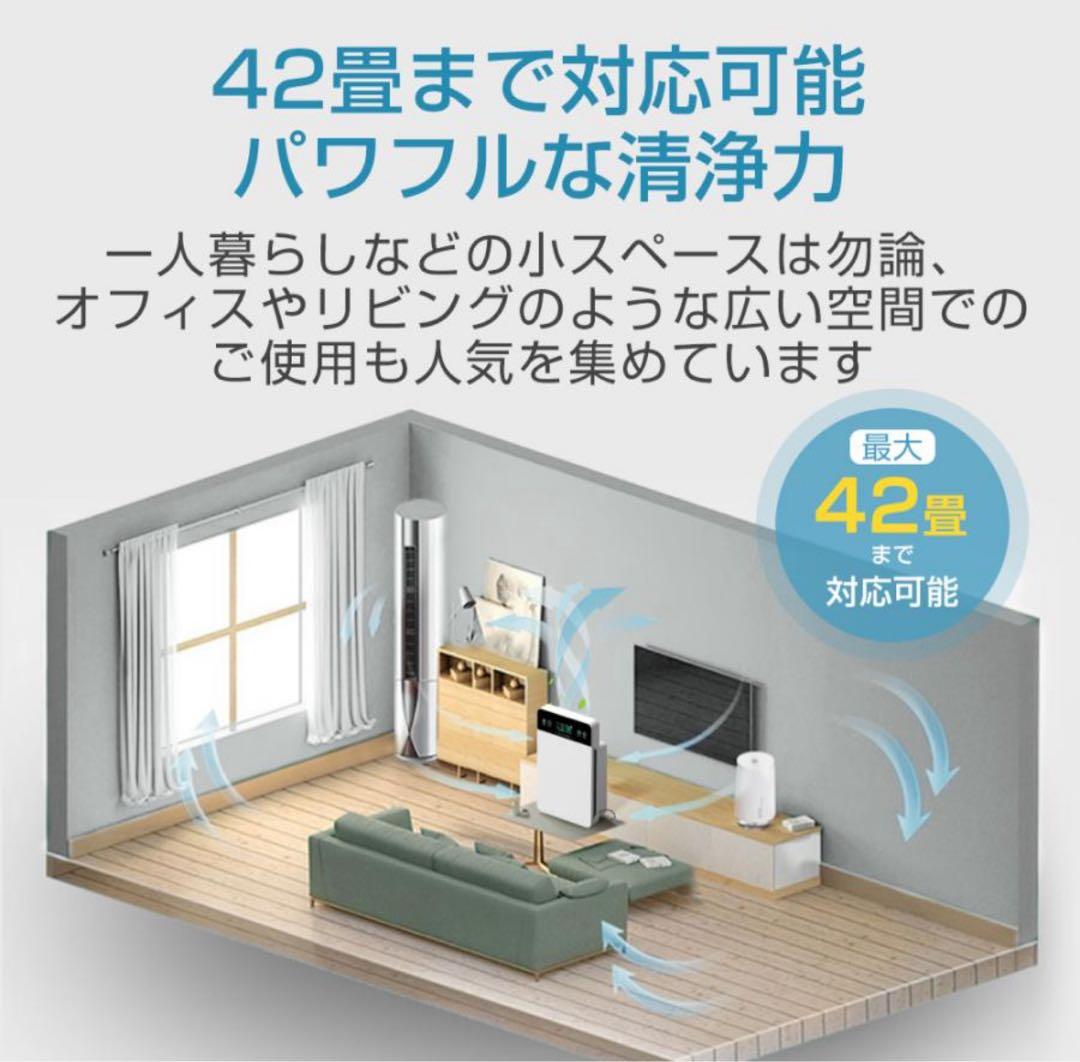 多機能空気清浄機 42畳対応　マイナスイオン