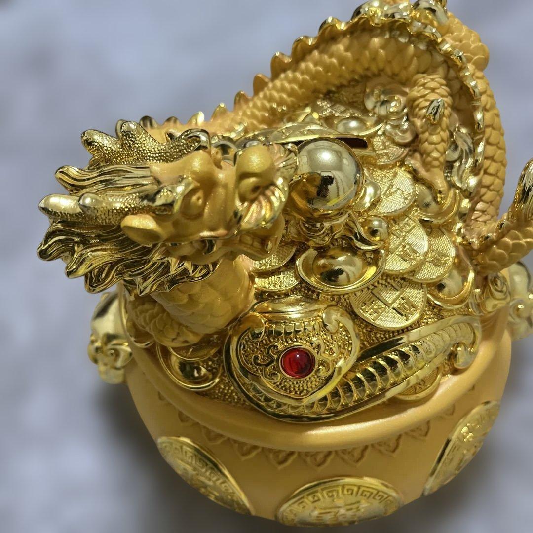 昇運金龍の貯金箱