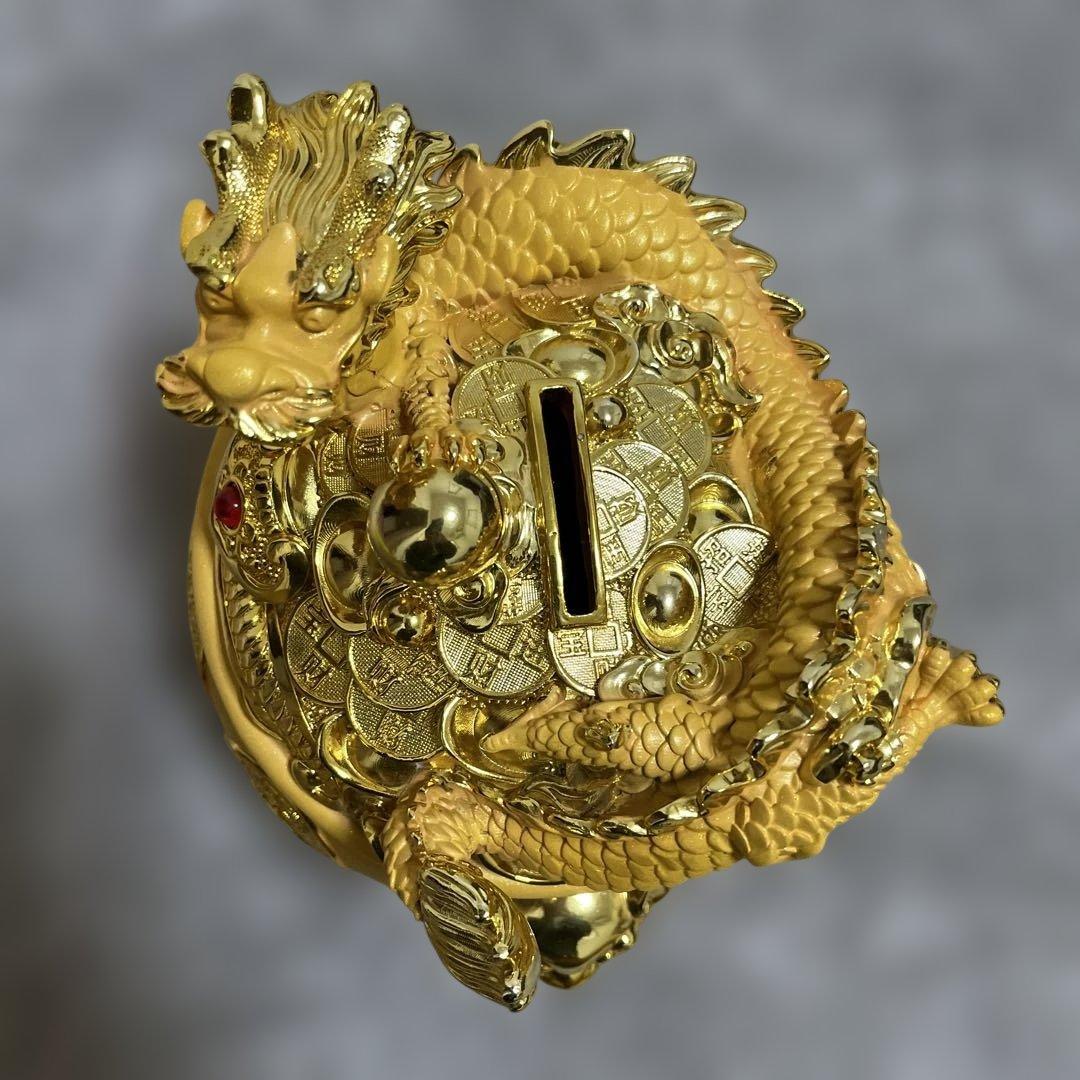 昇運金龍の貯金箱