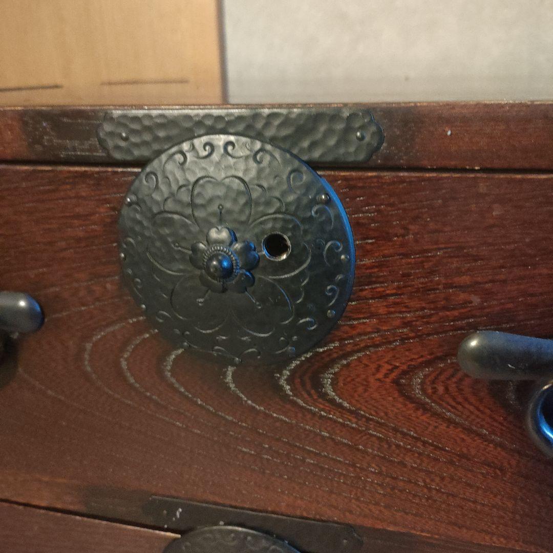 木製 時代箪笥 ローチェスト アンティーク家具 4引き出し レトロ