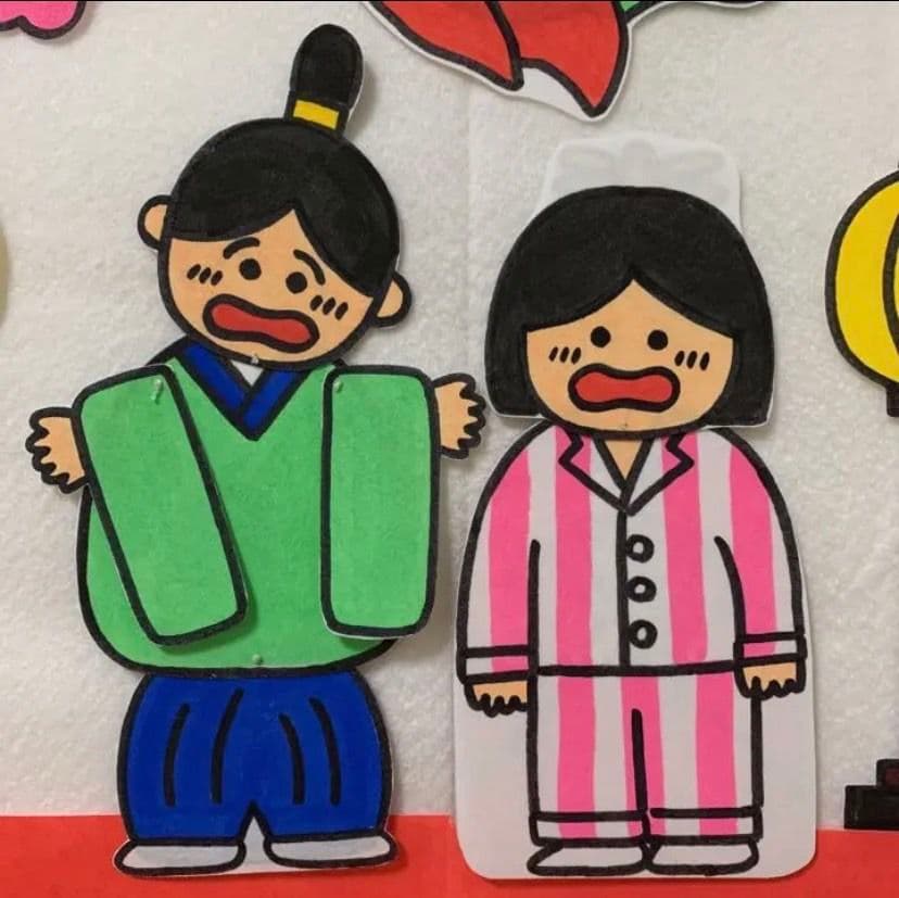 パネルシアター　おひなさまはだあれ？　サイズアップ