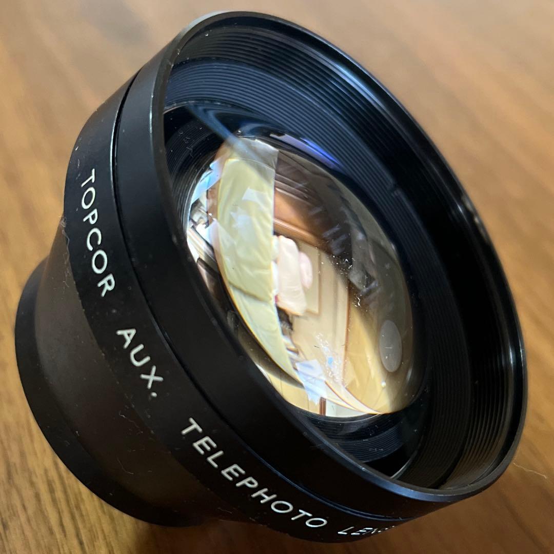 【ヴィンテージ品】TOPCON PR レンズシャッター式一眼レフ本体と望遠レンズ