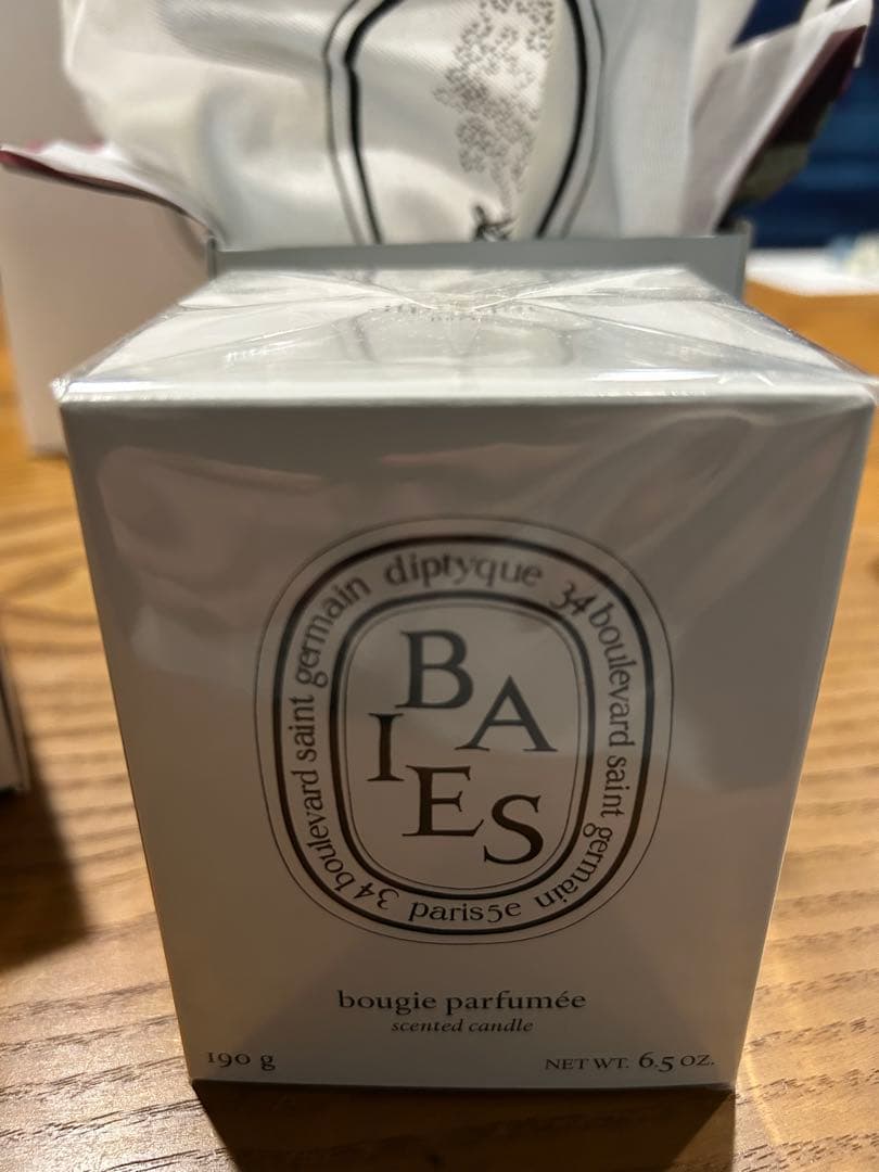 新品　190g Diptyque クラシックキャンドル Baies べ　箱付き
