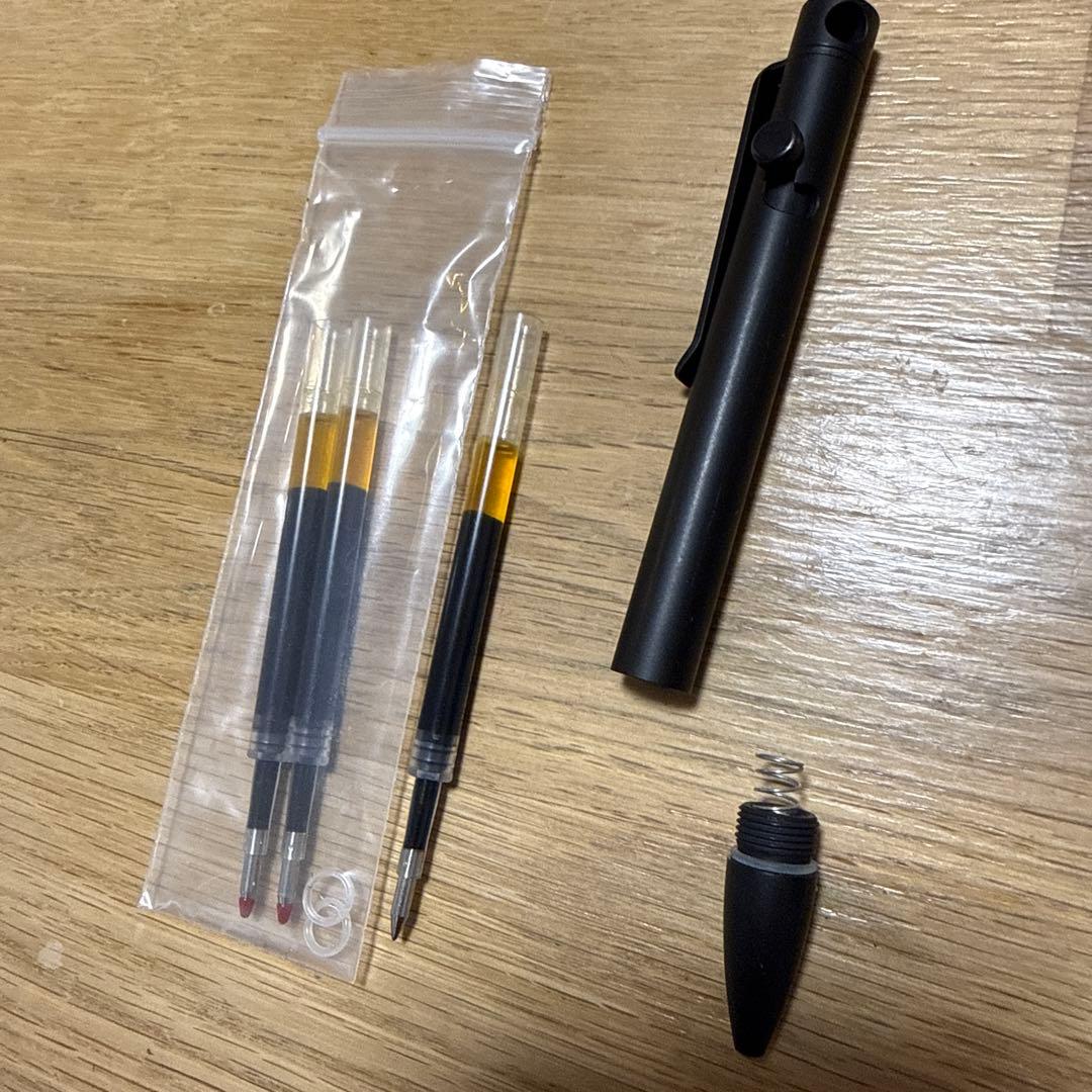 KeyUnity ボールペン 替え芯2本付き クリップ付き KP03 BK