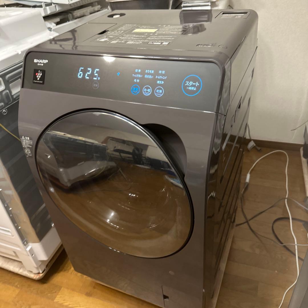SHARP ES-K10B-TL ブラック　ドラム式洗濯乾燥　2023年製