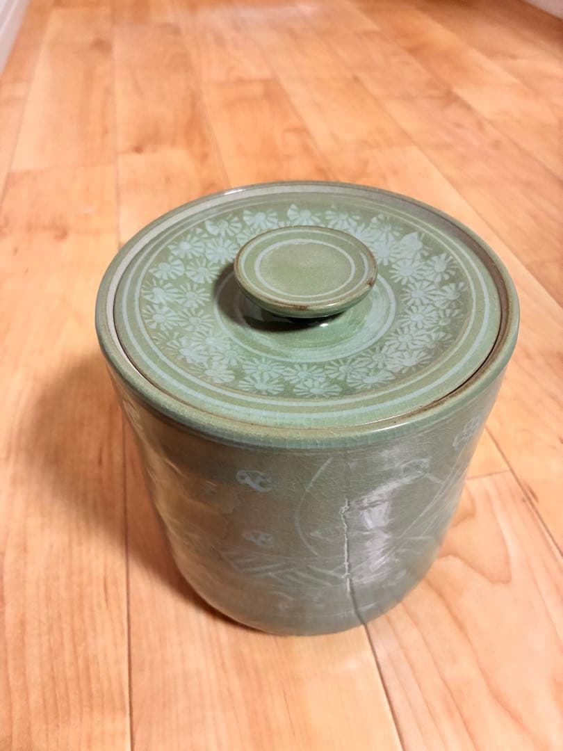木製茶箱 4段収納 茶器付き