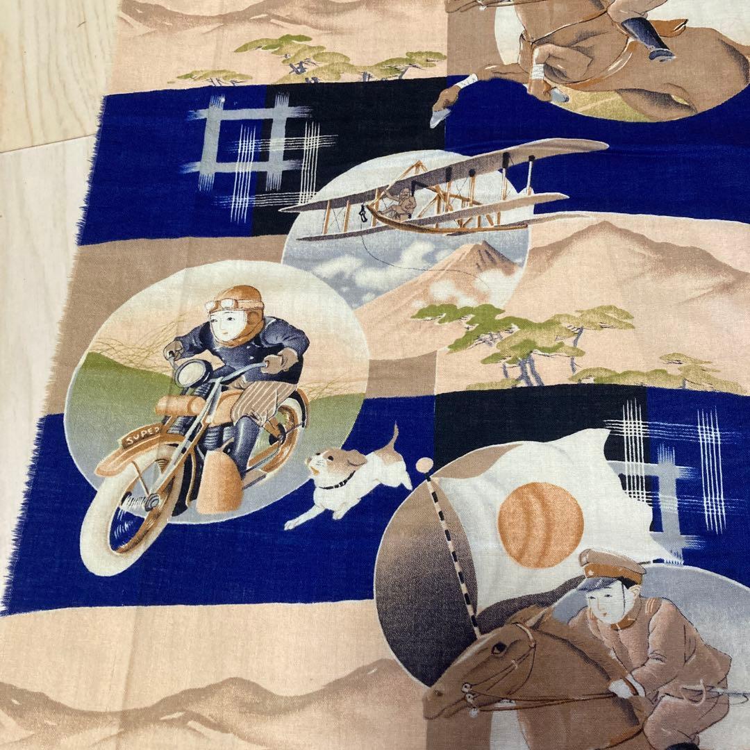 戦前　乗馬　軍服　バイク　犬　古布