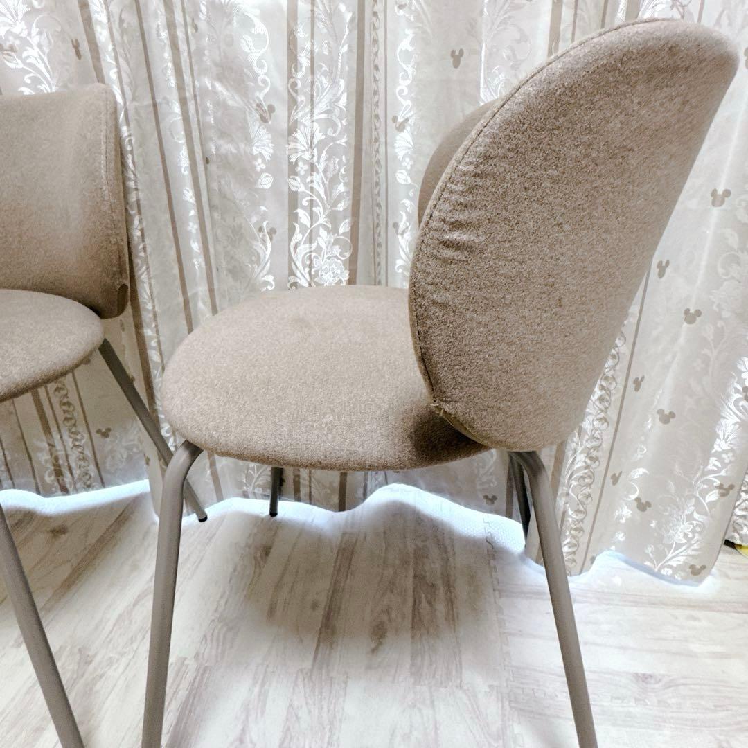 【極美品】IKEA KRYLBO クリルボー チェア ダークベージュ 2脚