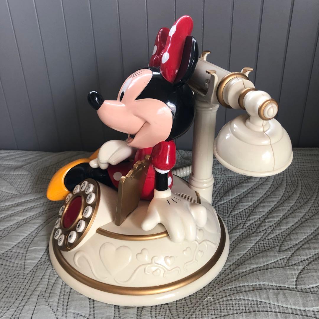 希少美品⭐️日本で使用可アメリカ限定ディズニーミニーマウス電話機ビンテージ
