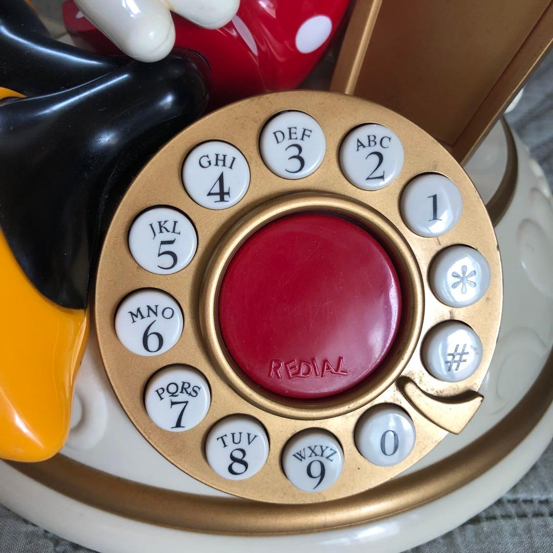 希少美品⭐️日本で使用可アメリカ限定ディズニーミニーマウス電話機ビンテージ