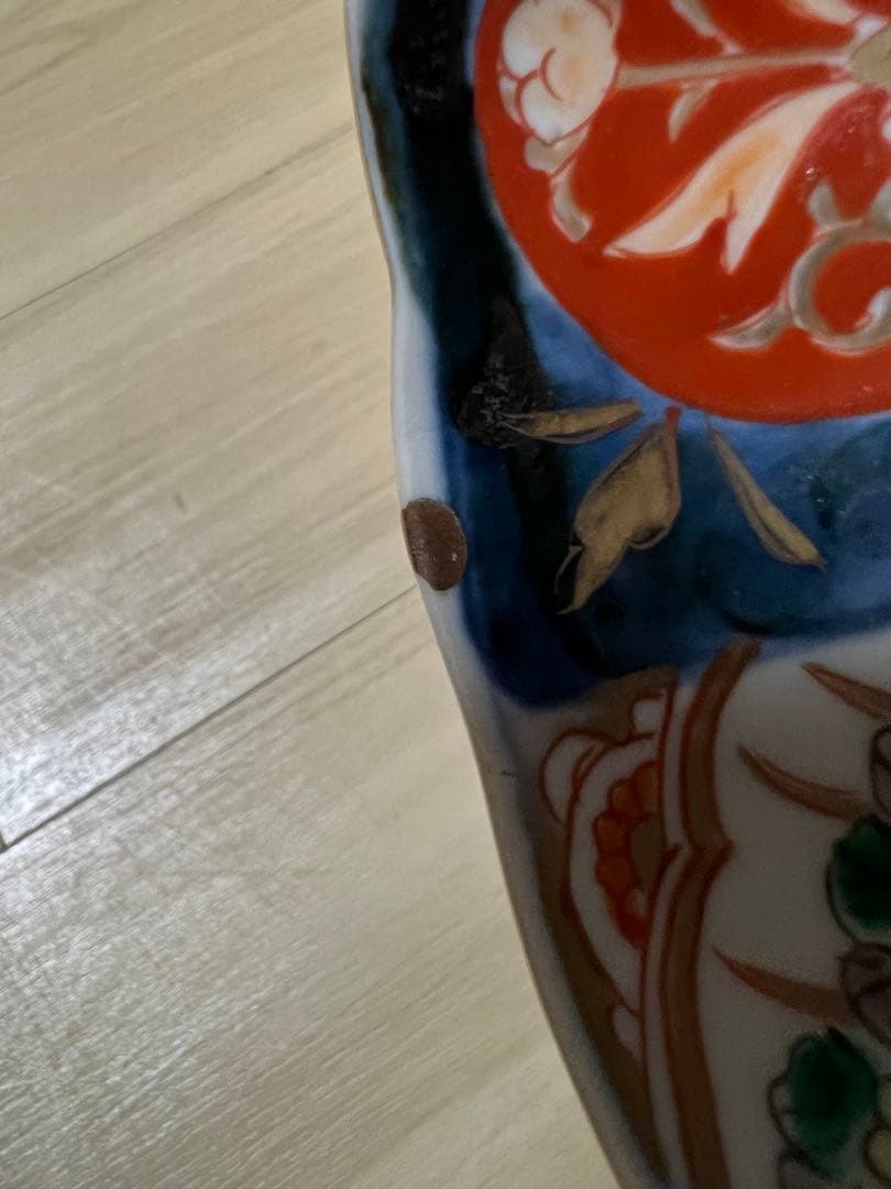 古伊万里 花文錦手 金彩 中皿 色絵金彩 工芸品 骨董 和食器 骨董 幕末 明治