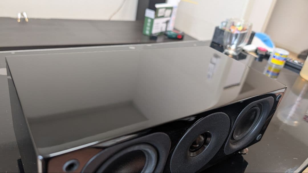 美品 Denon SC-C37 センタースピーカー インシュレーター付 ロゴ変更