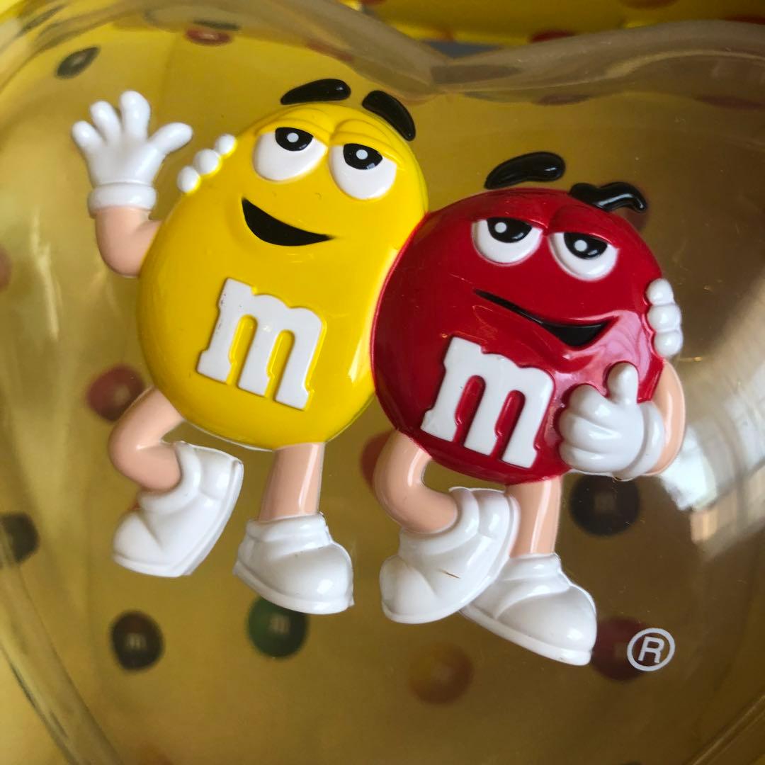未使用デッドストックアメリカ限定M&M'sキャンディディスペンサーハート型ボトル