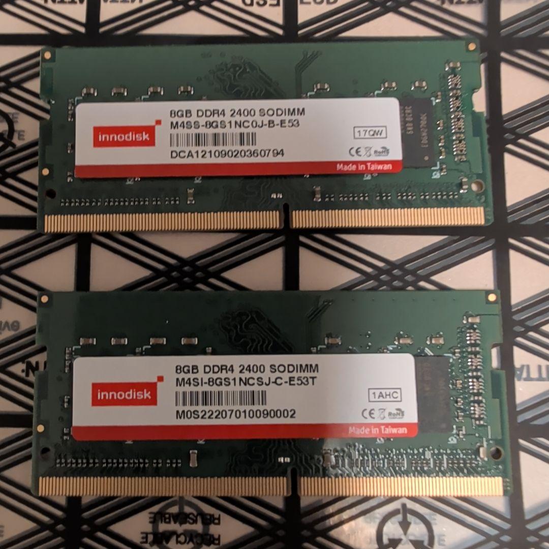 8GB DDR4 2400 SO-DIMM メモリ　2枚