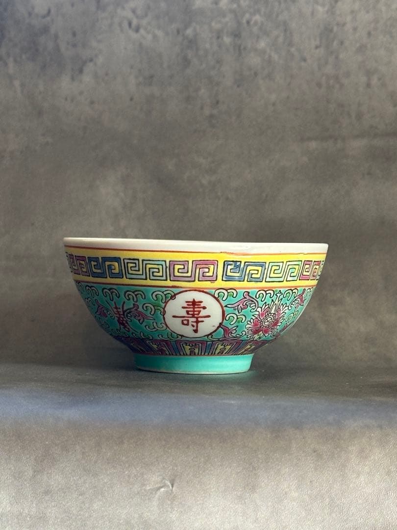 ★大人気★【茶碗＆れんげ３色セット／新品未使用】景徳鎮/汁碗