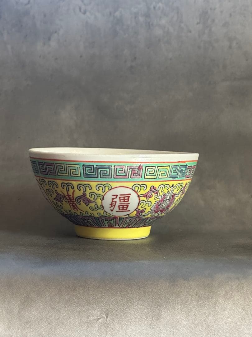 ★大人気★【茶碗＆れんげ３色セット／新品未使用】景徳鎮/汁碗