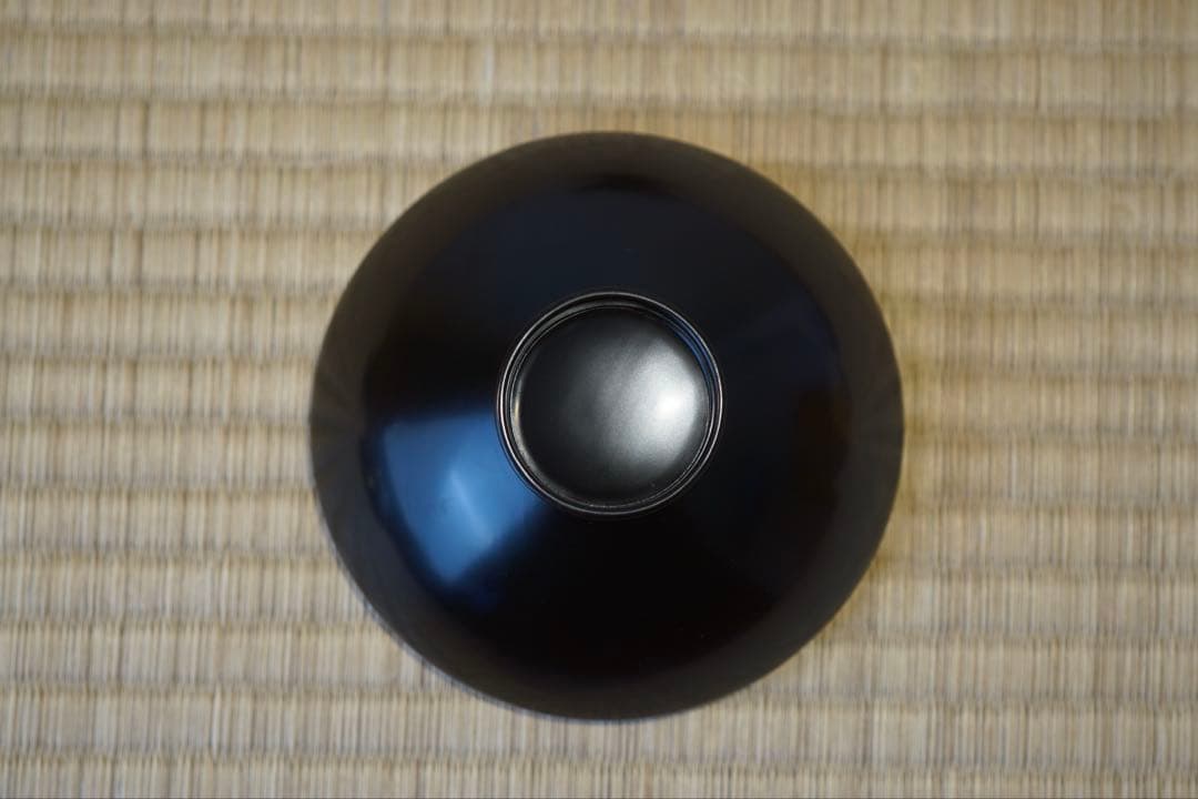 桜花唐草蒔絵 部分梨地 黒漆 吸物椀 2客/ 輪島塗 木製漆器 茶懐石