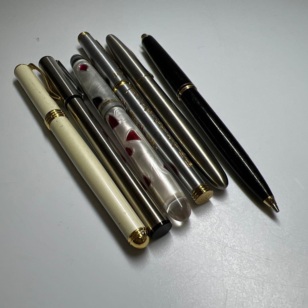 パーカー、ティファニー　万年筆、ボールペン10本　194g 東Y8-0310①
