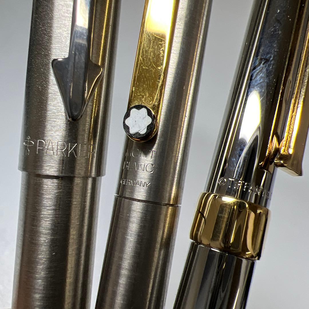 パーカー、ティファニー　万年筆、ボールペン10本　194g 東Y8-0310①