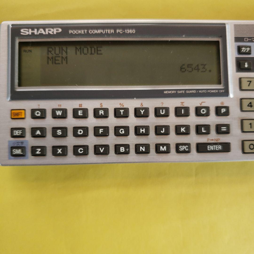 【希少・美品】SHARP ポケットコンピュータ PC-1360 RAMカード2枚