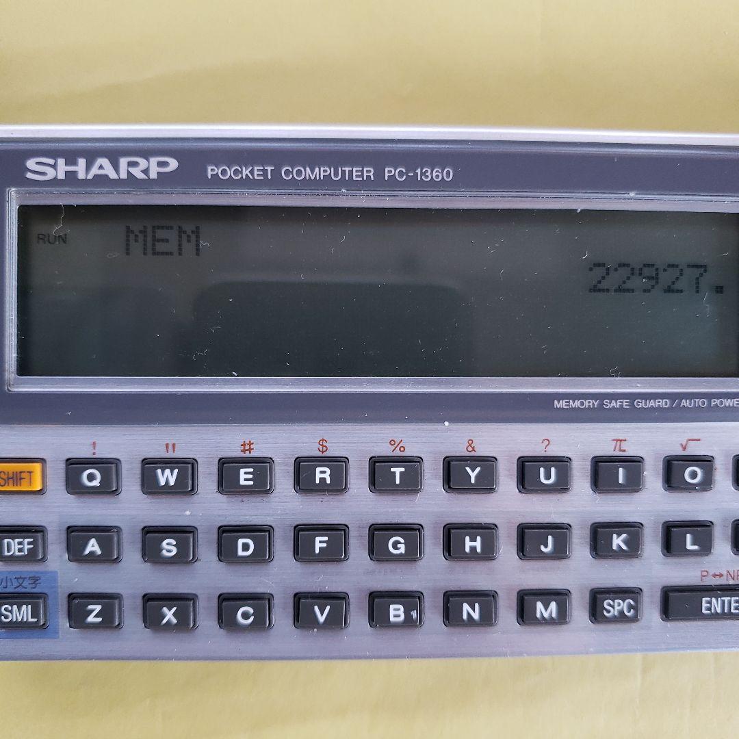 【希少・美品】SHARP ポケットコンピュータ PC-1360 RAMカード2枚