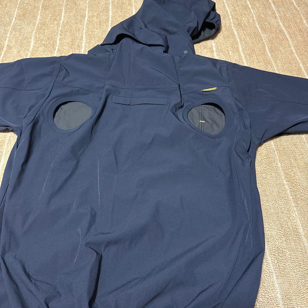 ac2036 ネイビー　Ｌ　ハイバック　半袖　ストレッチ　空調服
