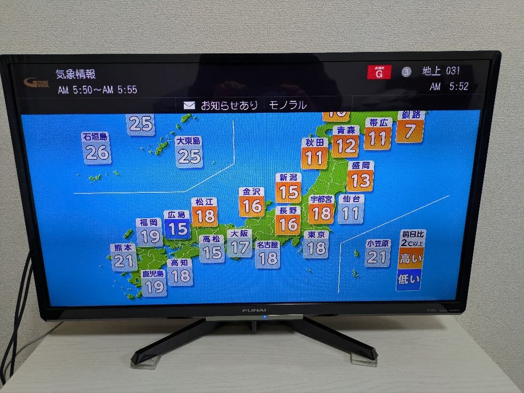 FUNAI FL-32H2010 テレビとブルーレイプレーヤーセット