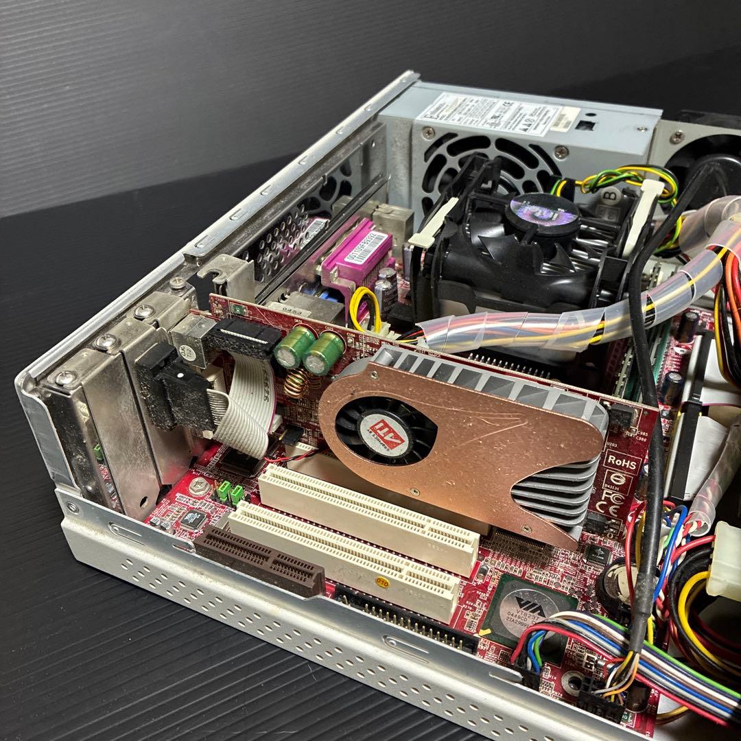 オールアルミ製 スリム マイクロATX 自作用PCケース MB・電源他付属品多数