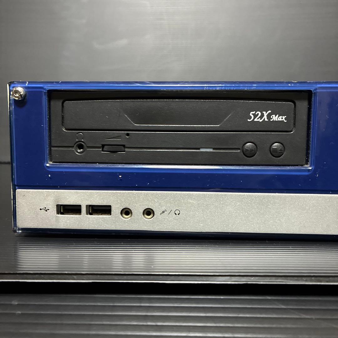 オールアルミ製 スリム マイクロATX 自作用PCケース MB・電源他付属品多数