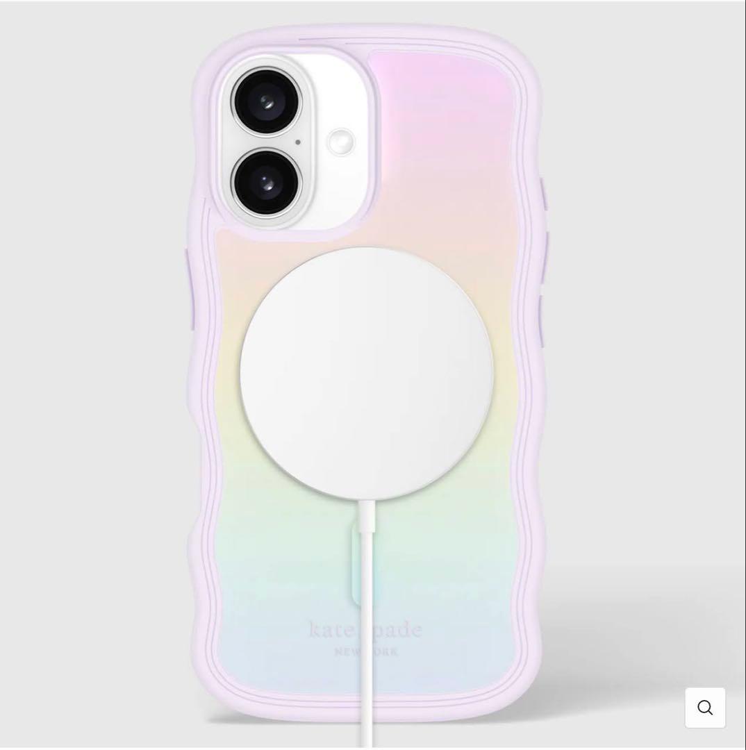ケイトスペード iPhone17ケース Wavy Opal MagSafe