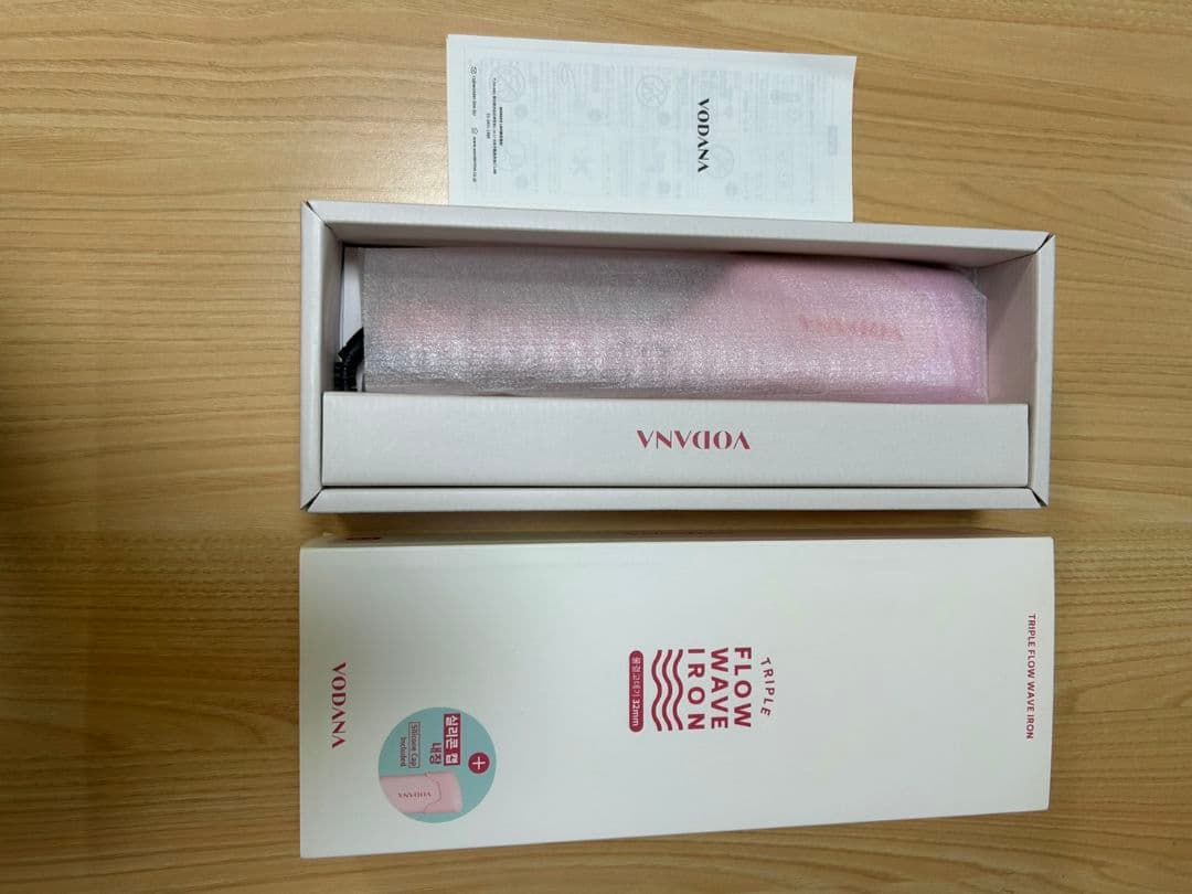 VODANA トリプルフローレウェーブアイロン ピンク　32cm