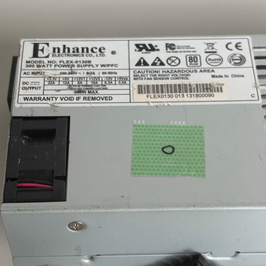 Enhance 300W FlexATX電源 FLEX-0130B 小型電源